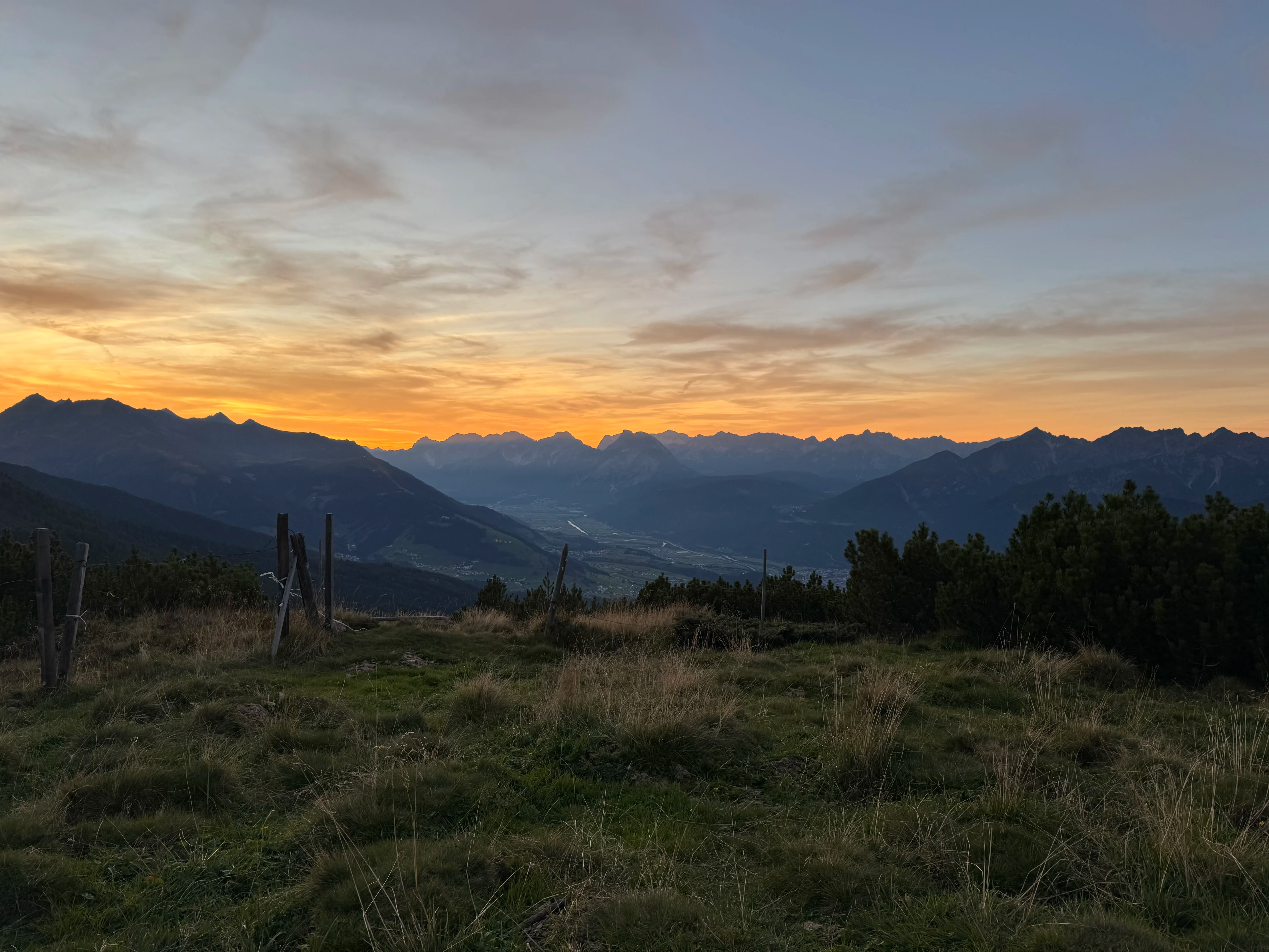 Snowy alpine landscape