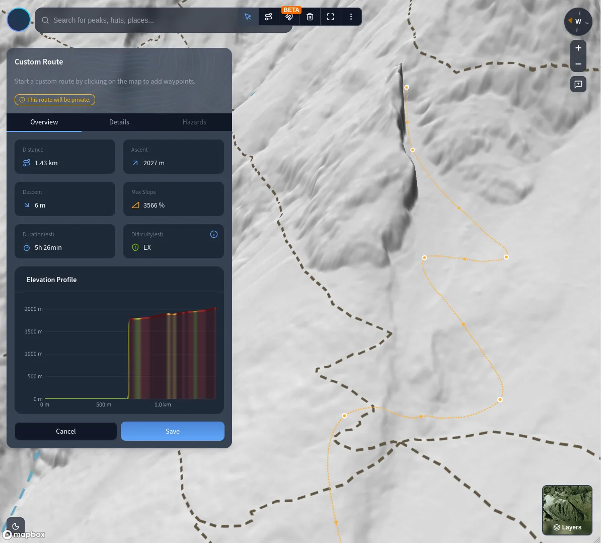 Route Editor Preview
